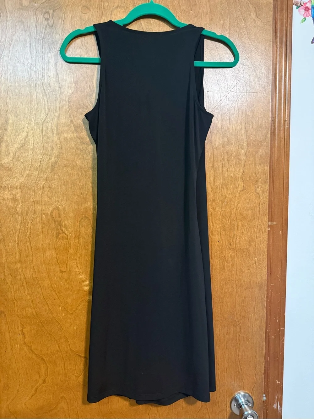 Michael Kors Black Twist-Front Midi Dress
